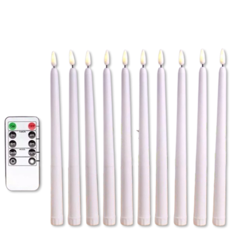 LED Taper Candles (Set of 12)