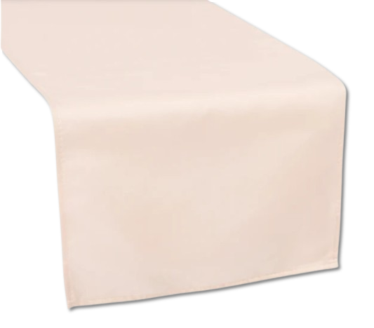 Lamour Blush Matte Satin Table Runner