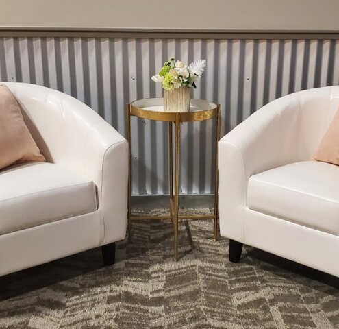 White Lacquer Side Table