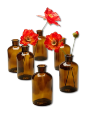 Brown Medicine Bottle Vases