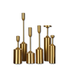 Gold Euro Candlestick Set (6 pieces)