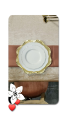 Gold Scroll Charger Plates