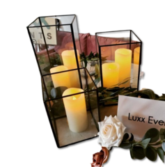 LED Pillar Candles - Set of 3