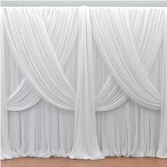 Wedding Pipe & Drape - Sheer Drape White