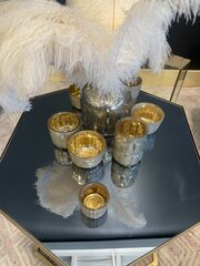 Mercury Taupe Votive Set- 5 Piece