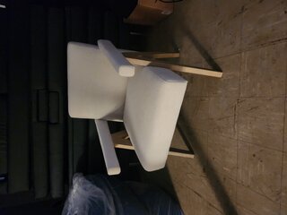 Modern light Beige Panel Chairs