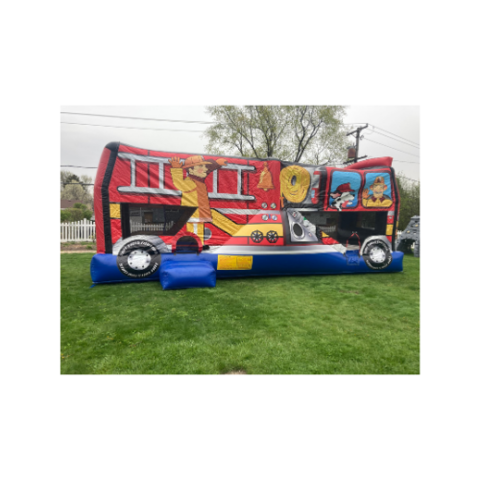 fire truck bounce house rental