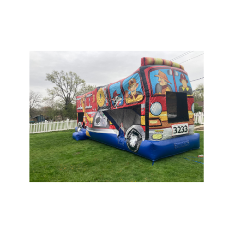 fire truck bounce house rental