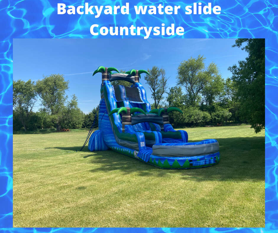 Countryside Backyard water slide rentals