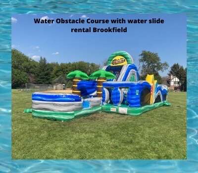 water obstacle Course water slide rentals Brookfield