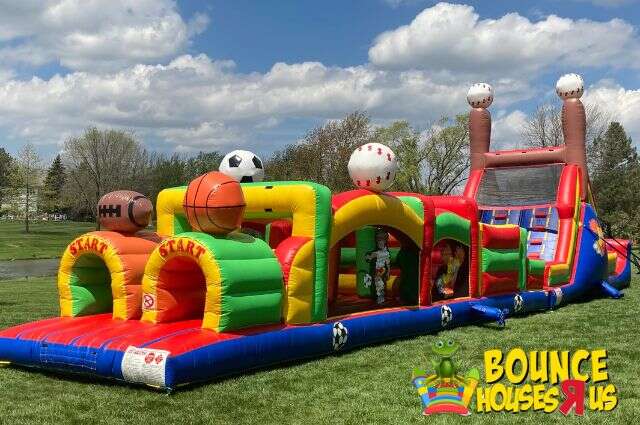 Inflatable Obstacle Course Rental Chicago/Bounce Houses R Us