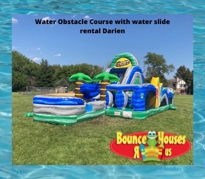 Water obstacle Course Water Slide Rentals Darien
