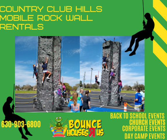 Country Club Hills Mobile Rock Climbing Wall Rental | Bounce Houses R Us