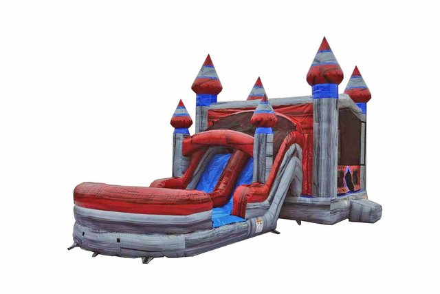 Titanium Bounce House with Double Lane Slide