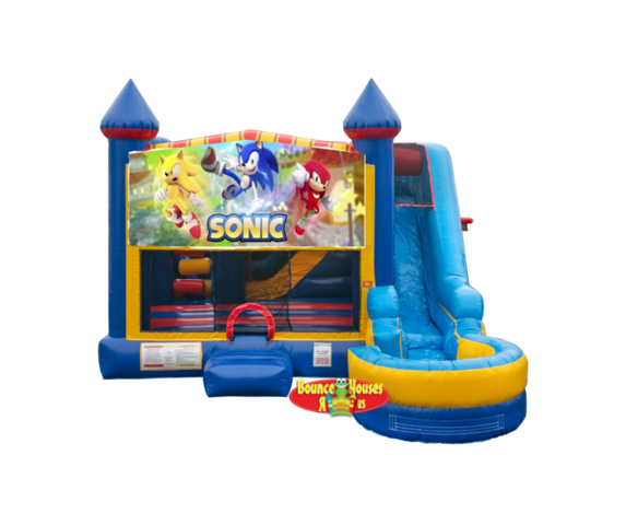 Sonic the Hedgehog Bounce House with Slide Rentals Chicago