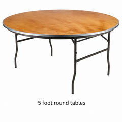 5 Foot Round Tables