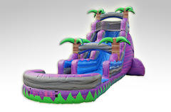 22' Purple Crush Water Slide with pool