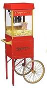 Popcorn Machine With Cart And Supplies