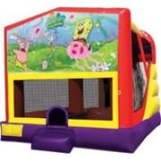 4-1 Spongebob Bounce House Slide Combo