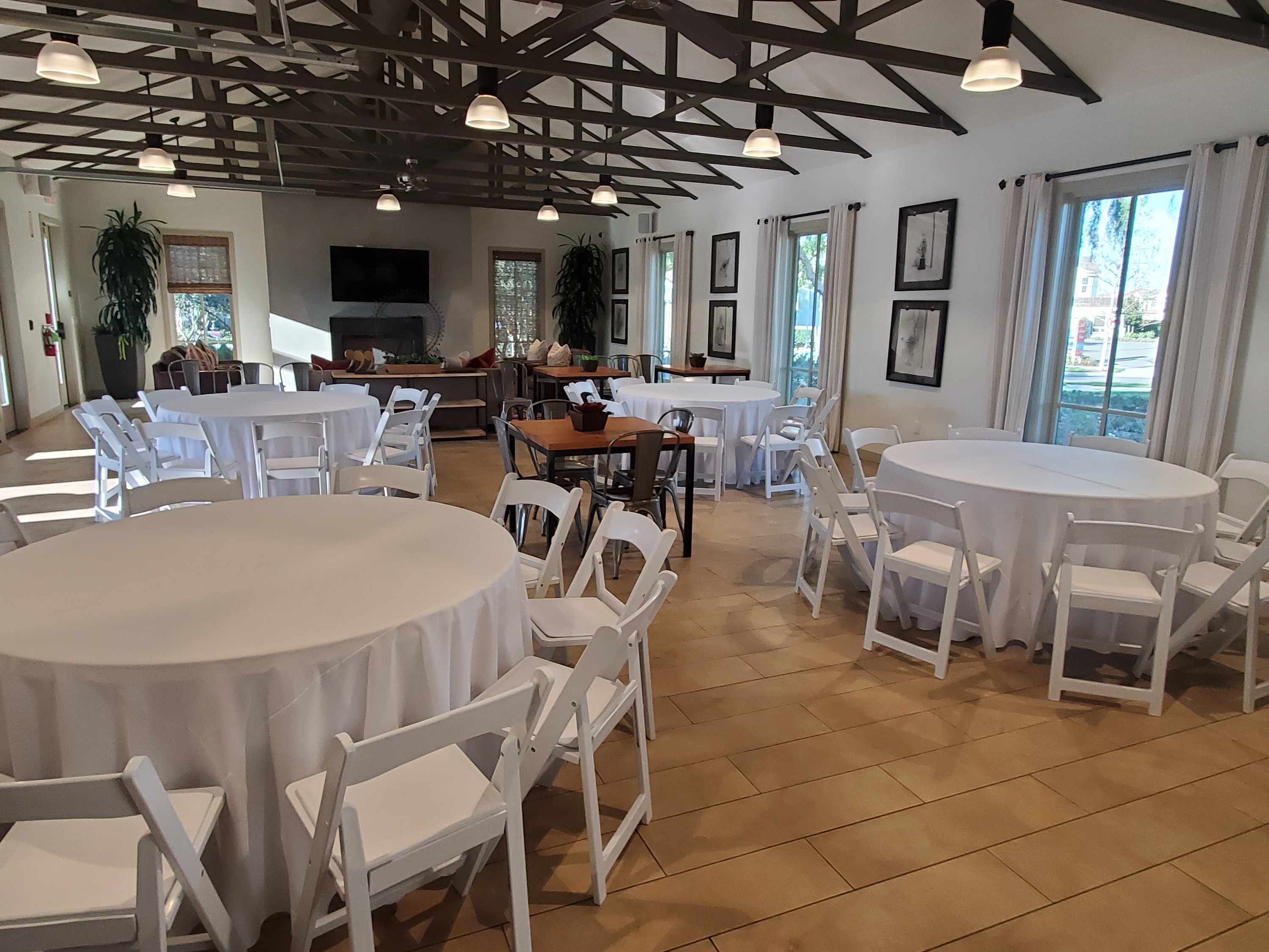 Tables and Chairs bounce house rentals and slides for