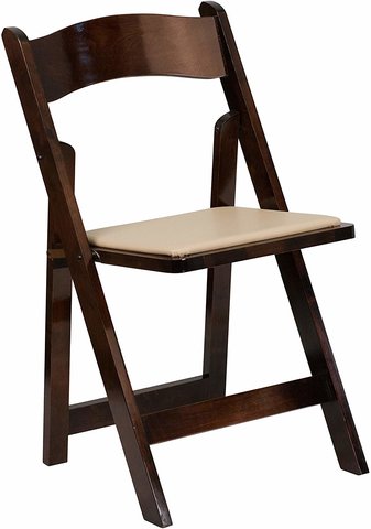 fruitwood folding chair