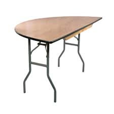 60in half moon table