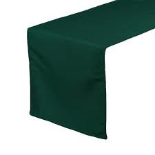 Pine Green polyester runner