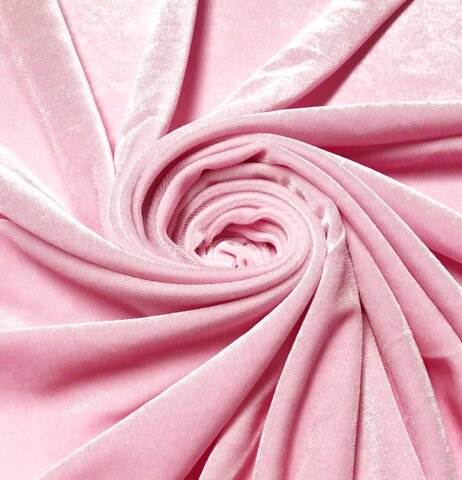 Pink valvet drape