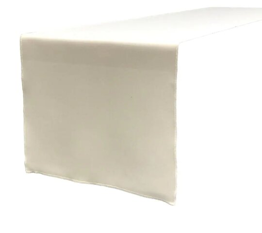 Ivory polyester runner