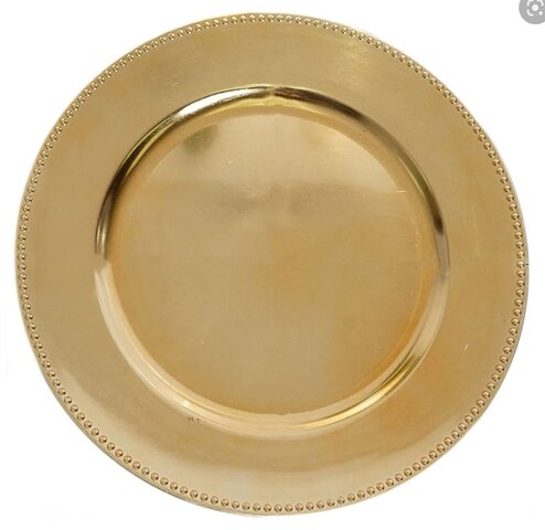 Gold charger plates (10pk)