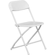 standard white plastic chair