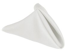 White polyester napkin (10pk)