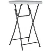 32in  plastic cocktail table (43in tall)