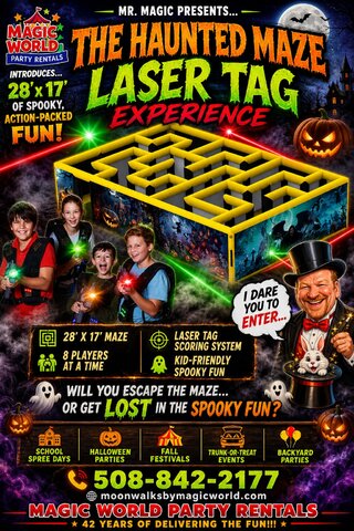 1 HAUNTED LAZER TAG MAZE