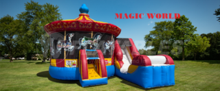 Carousal combo with water slide *NEW*