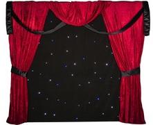 Black and red velvet stage Back drop
