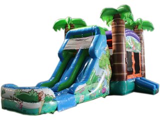 TROPICAL COMBO WITH DOUBLE WATER SLIDE