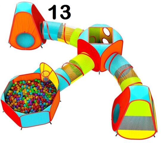 #13 Play Tunnel 3 Pc w/ Ball Pit