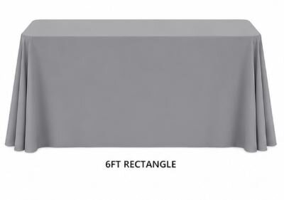6ft Gray Linens