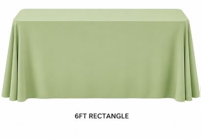 6ft Green Linens