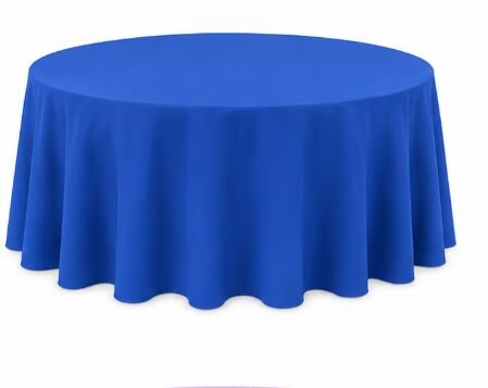 72in Blue Round Table Linens