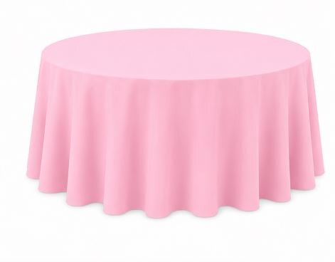 72in Pink Round Table Linens