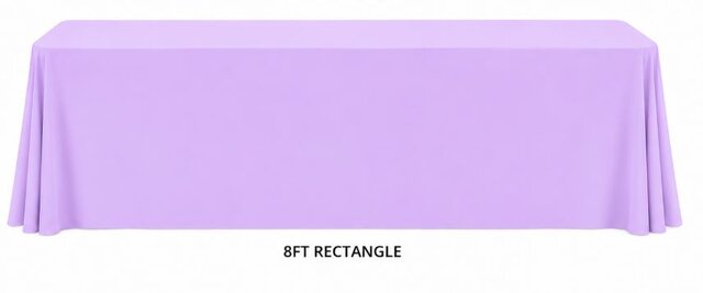 8ft lavender Table Linens