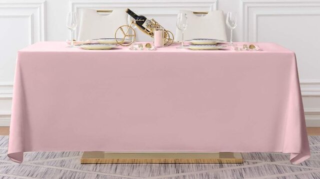 8ft Pink Table Linens