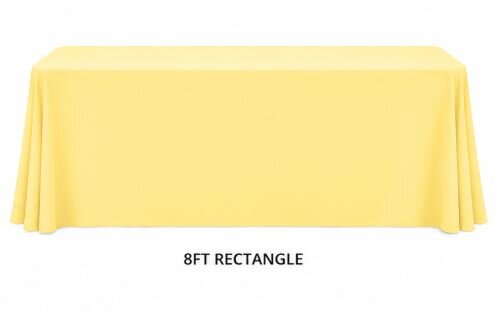 8ft Yellow Table Linens
