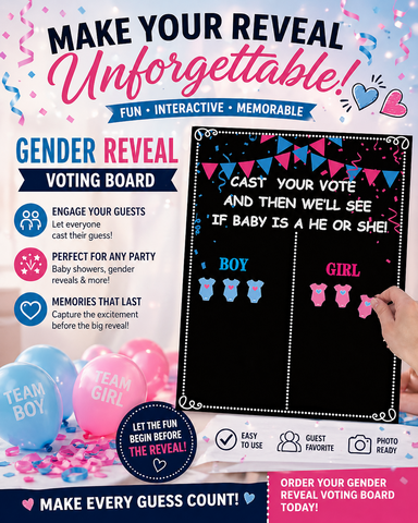 Voting Board - Girl or Boy Stickers