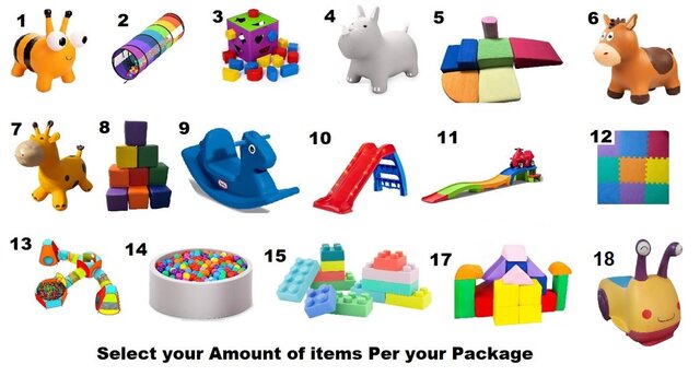 Select Items to Build Your Soft Play