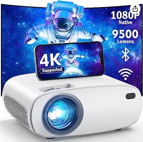 WiFi Bluetooth Projector 4K 