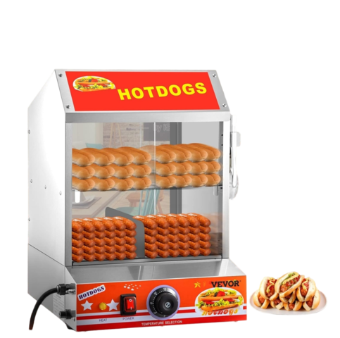 Hot Dog Machine w/ Bun Warmer 