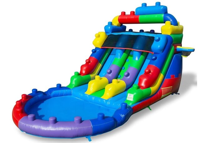 Lego Dual Lane 12ft Waterslide 